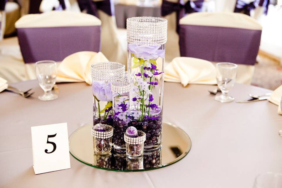 Wedding table centerpiece