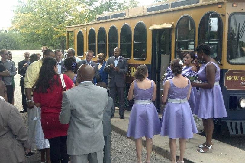 Wedding tram