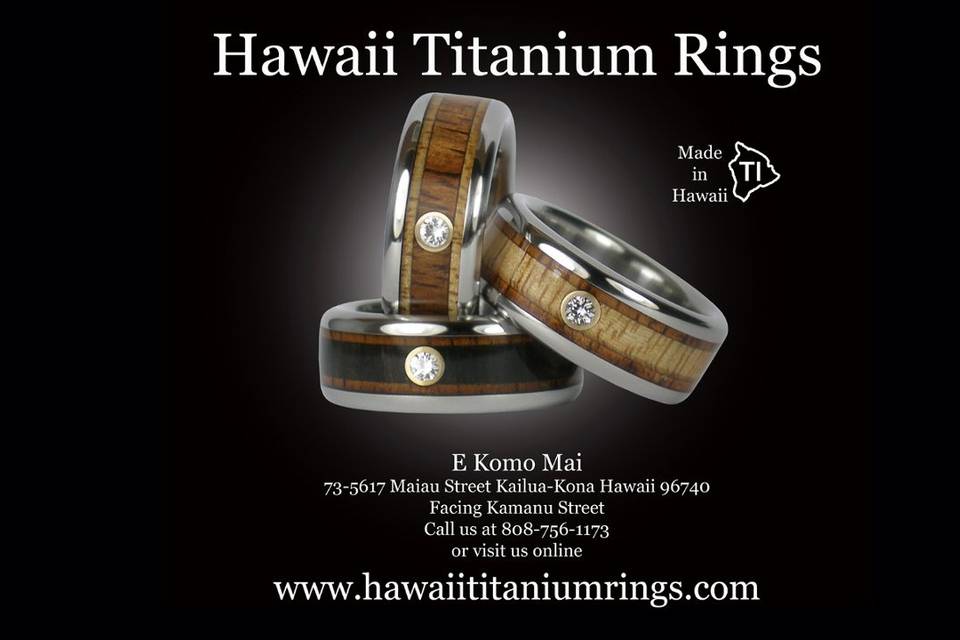 Hawaii Titanium Rings