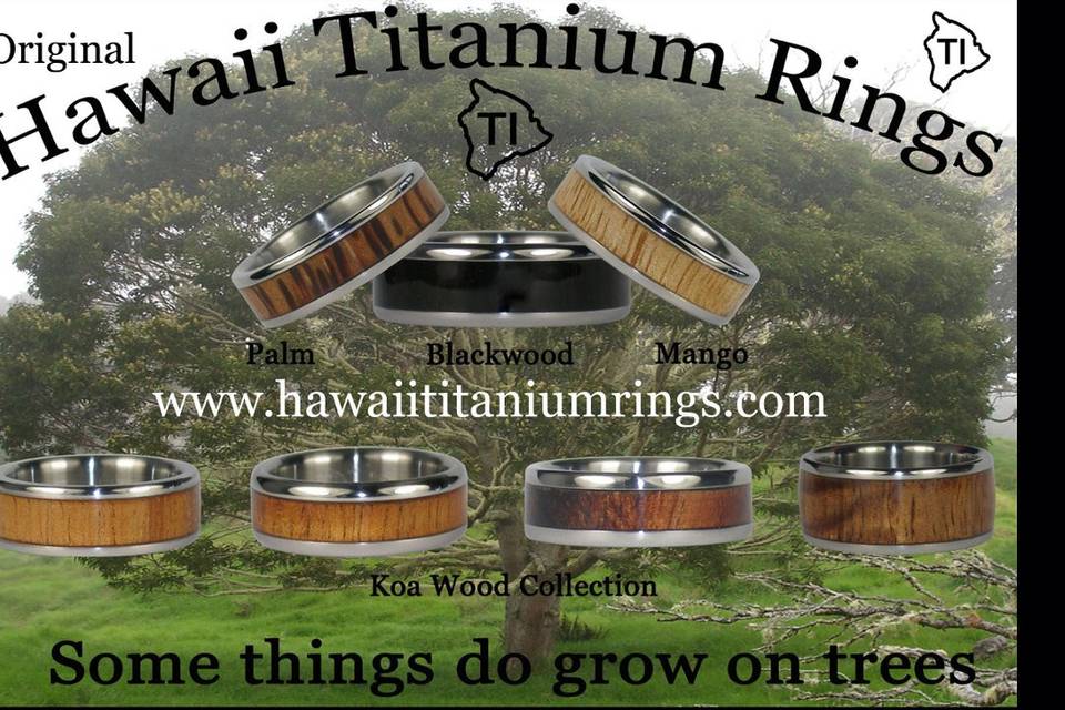 Hawaii Titanium Rings