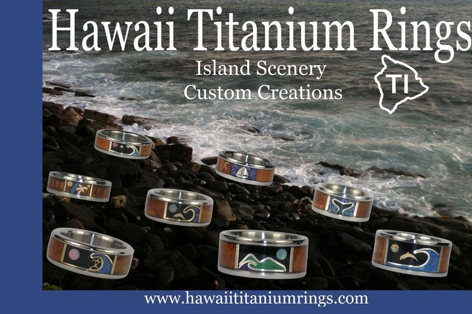 Hawaii Titanium Rings