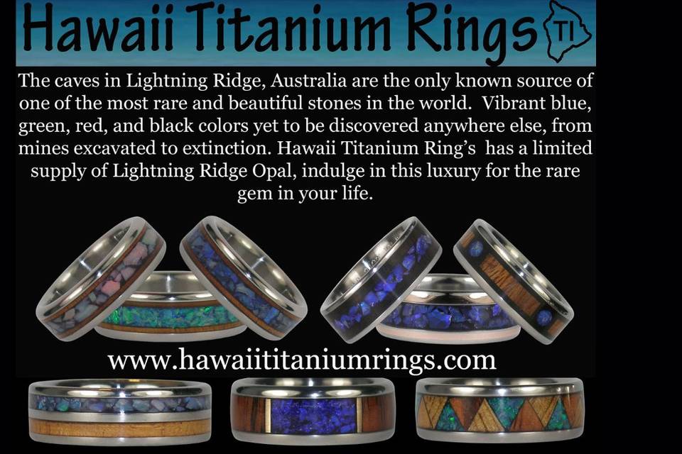 Hawaii Titanium Rings