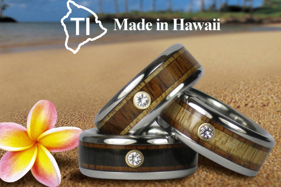 Hawaii Titanium Rings