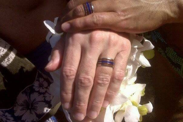 Hawaii Titanium Rings