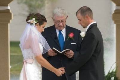 Officiant heading the ceremony