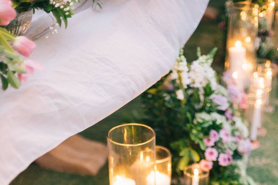 Candle aisle runners