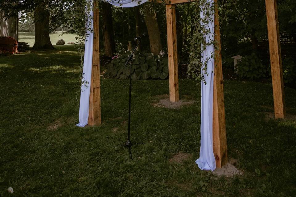The post & beam arbor