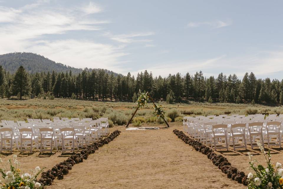 Ceremony setup