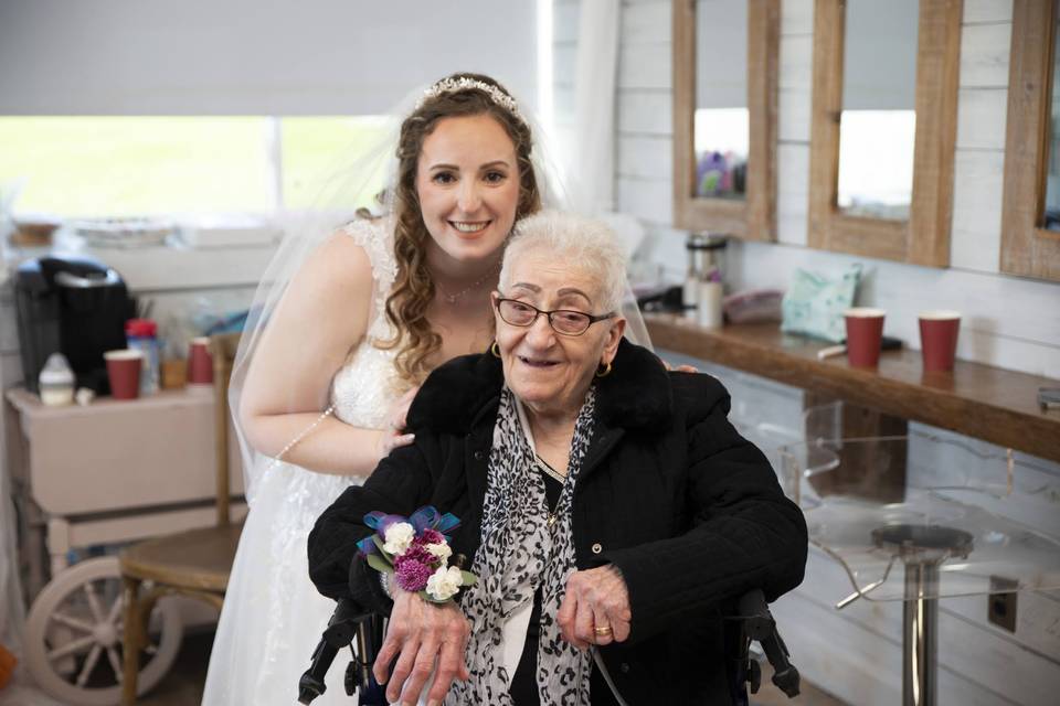 The Bride with her Nonna