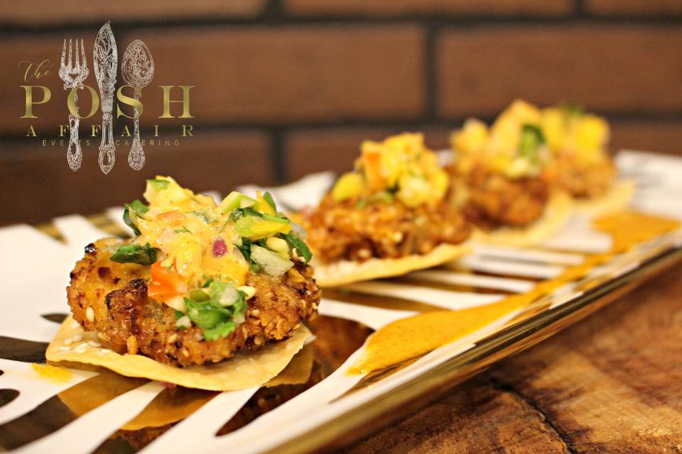 Fried Oysters + Mango Salsa