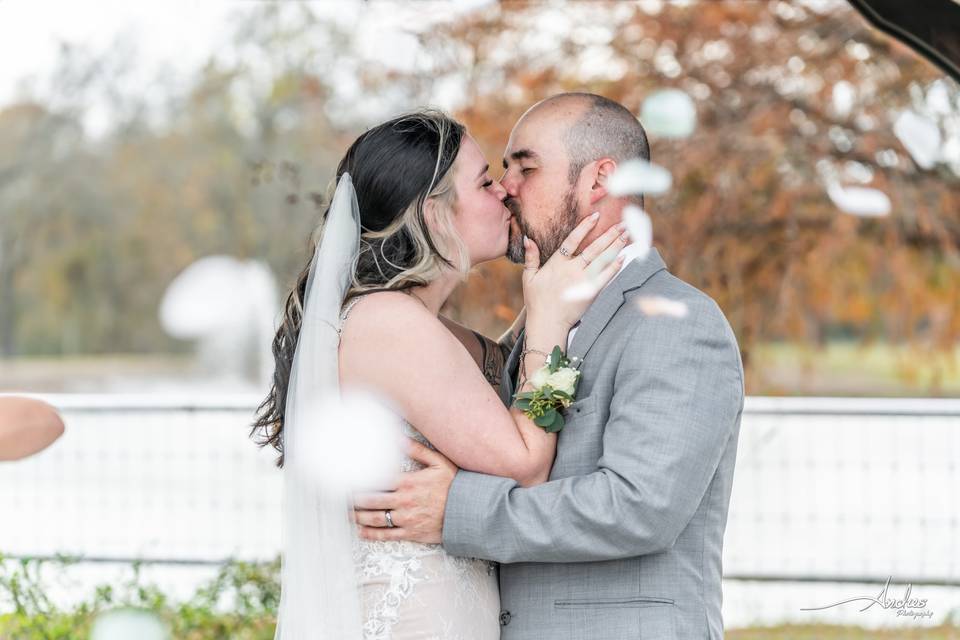 Newlywed Sunset Photo