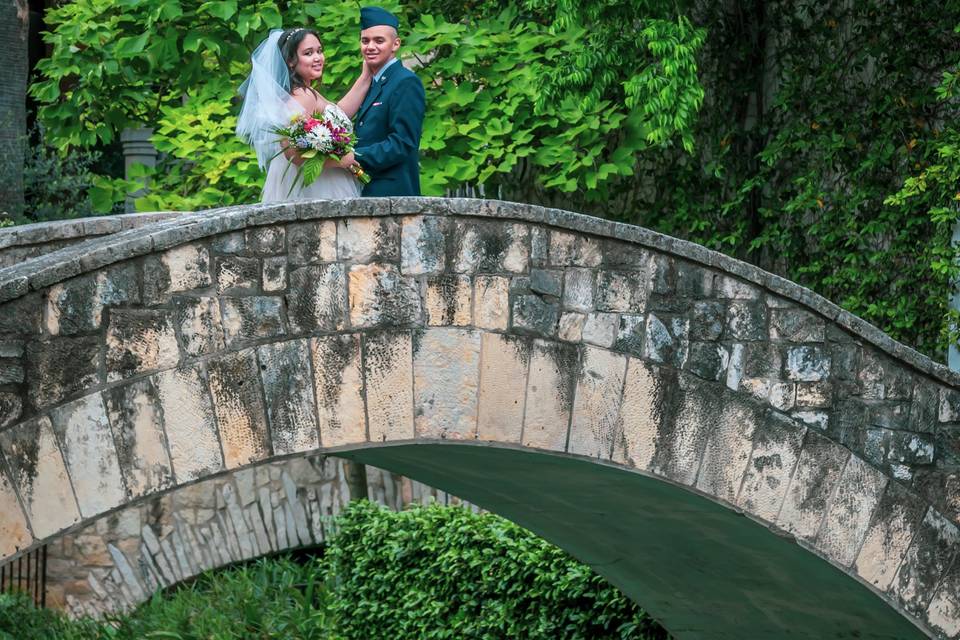 Riverwalk military wedding