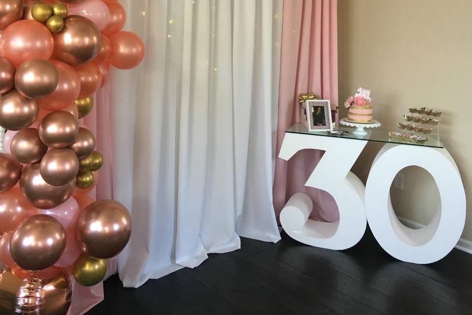 30th Birthday Setup