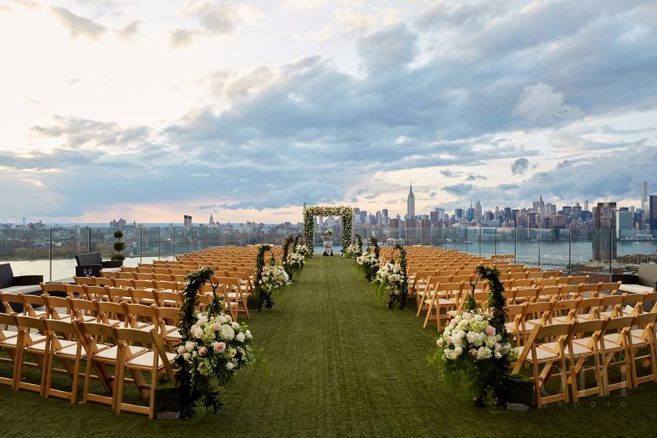 Rooftop wedding