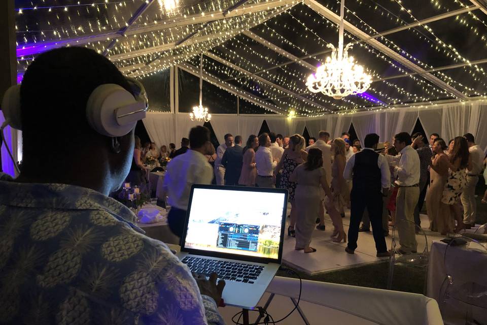 DJ Furze at Ocean Club Wedding