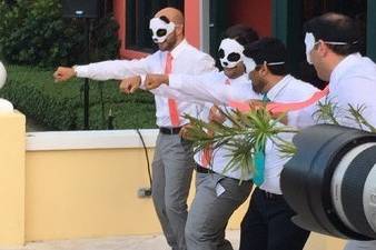 Funny Groomsmen at Luciano's