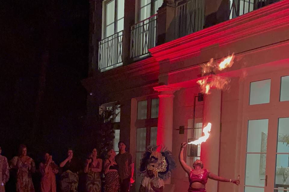 Fire Dancer & Bongo Drummer