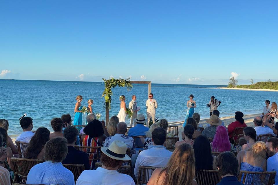 Beautiful sea-side wedding