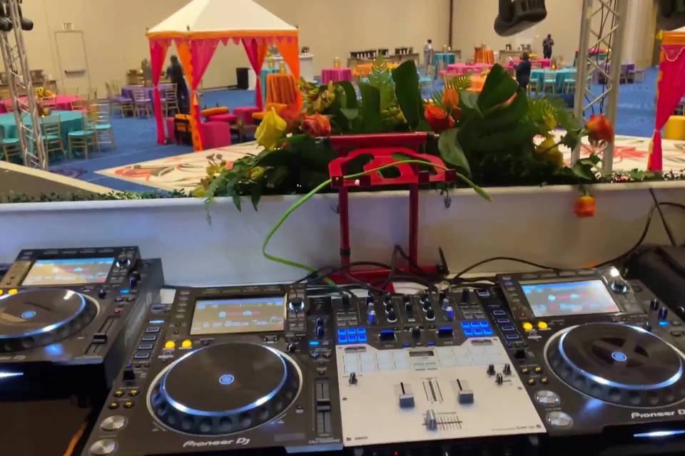 DJ Setup Indian Wedding