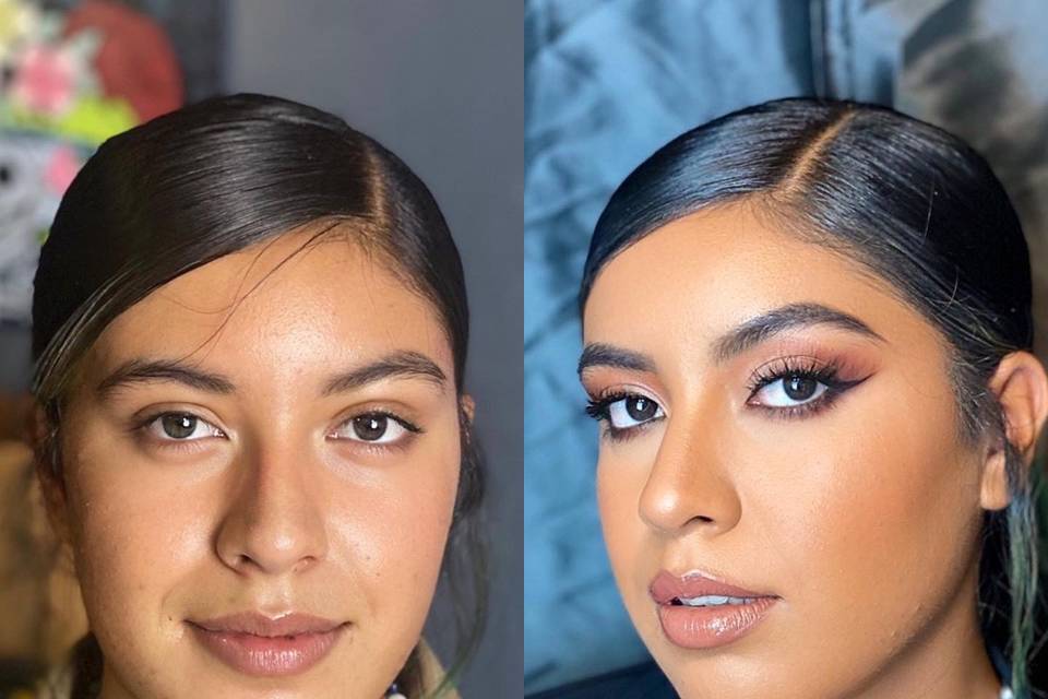 Before & after sharp liner
