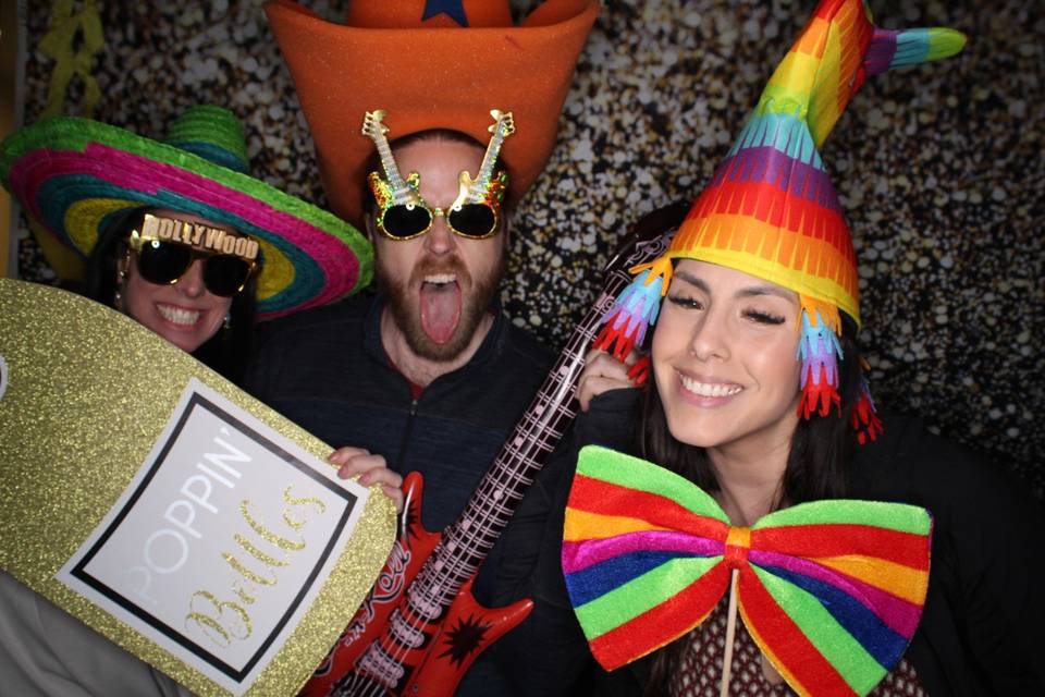 Amusing photo booth props