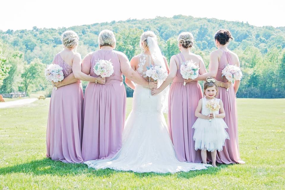 A lovely bridal party