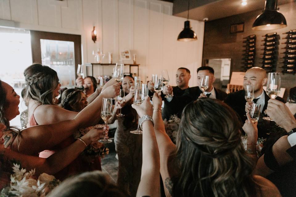Bridal Party Cheers