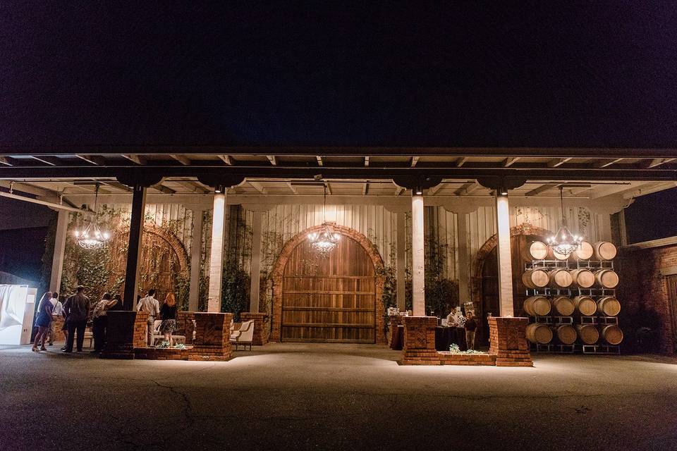 Barrel Room at night