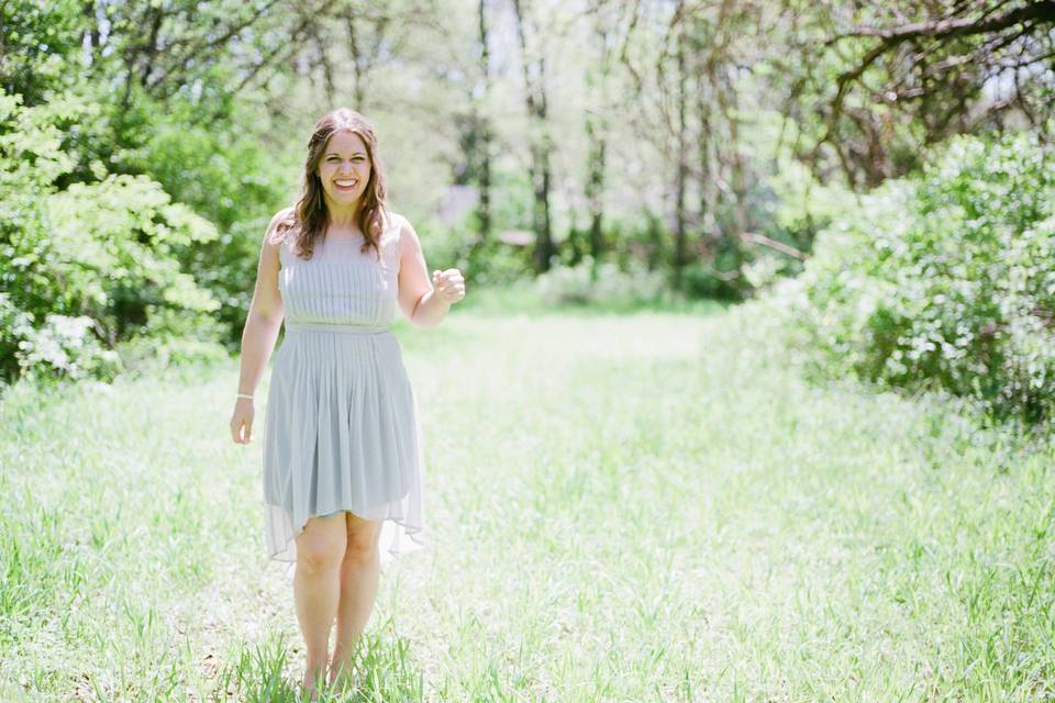 The singer in the field