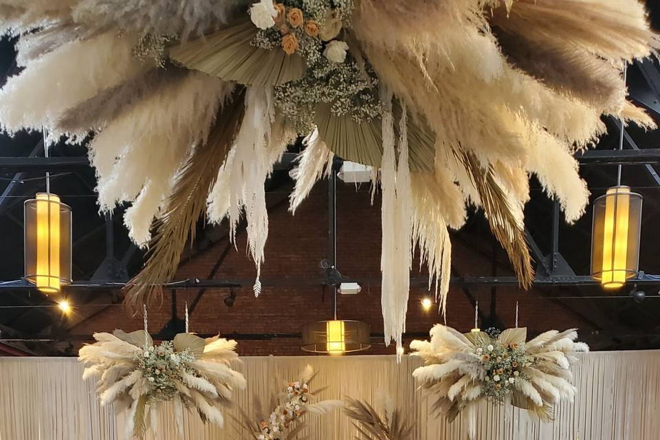 Hanging Pampas Grass