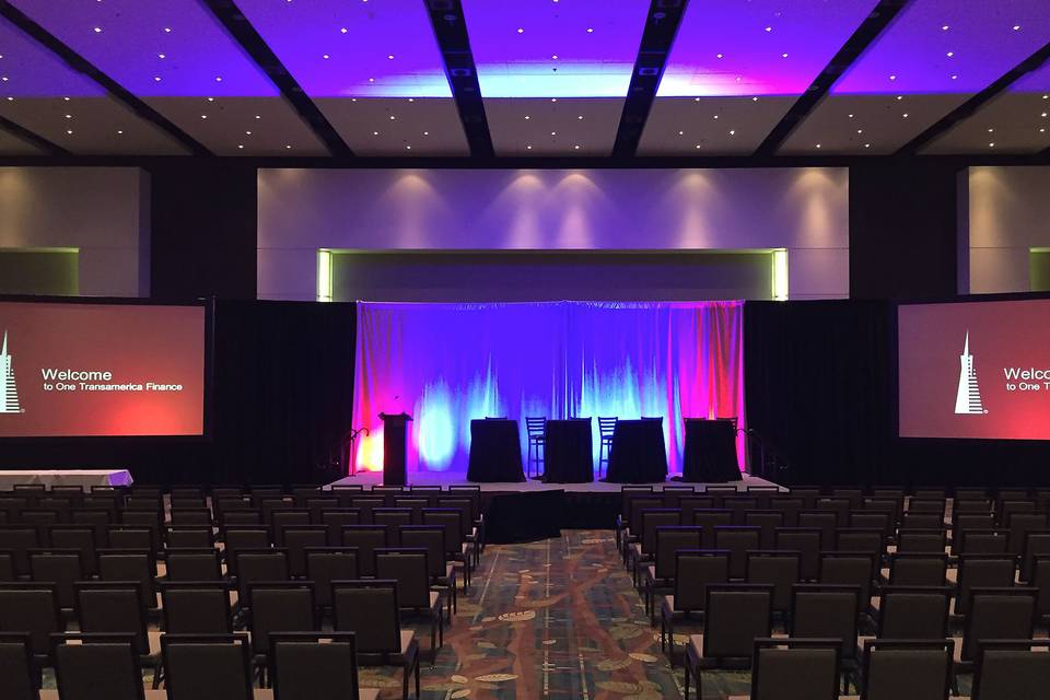 Dual Projection Setup for Conference