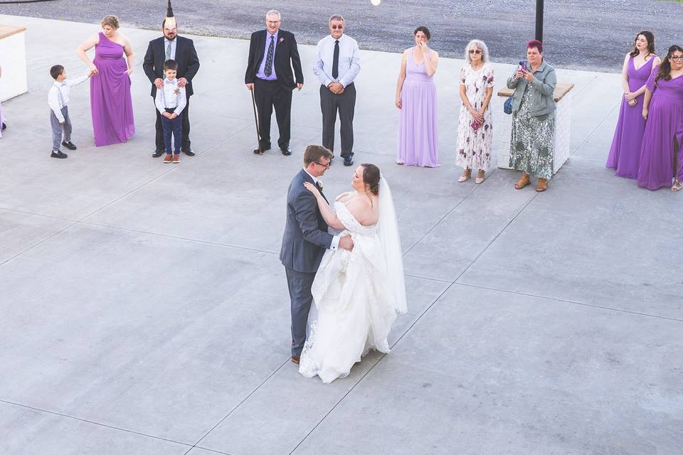 First dance from above