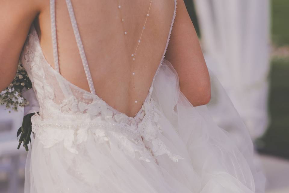 Gown detail shot