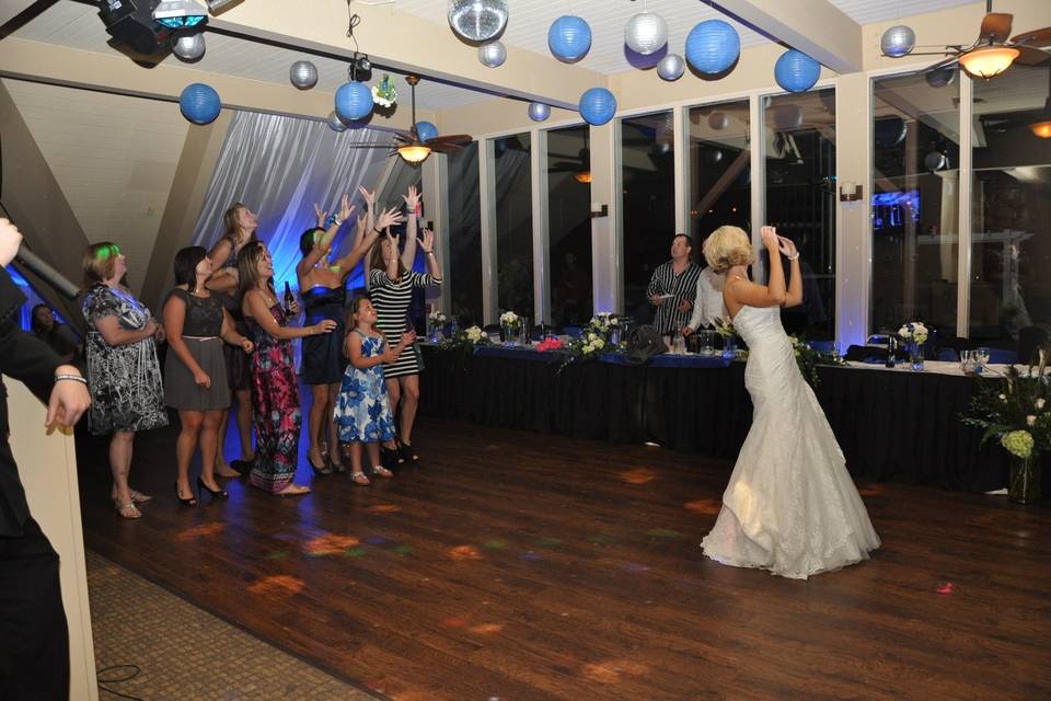 Bride with the guests