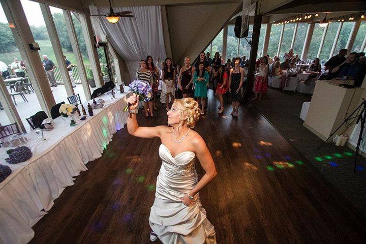 Bride with the guests