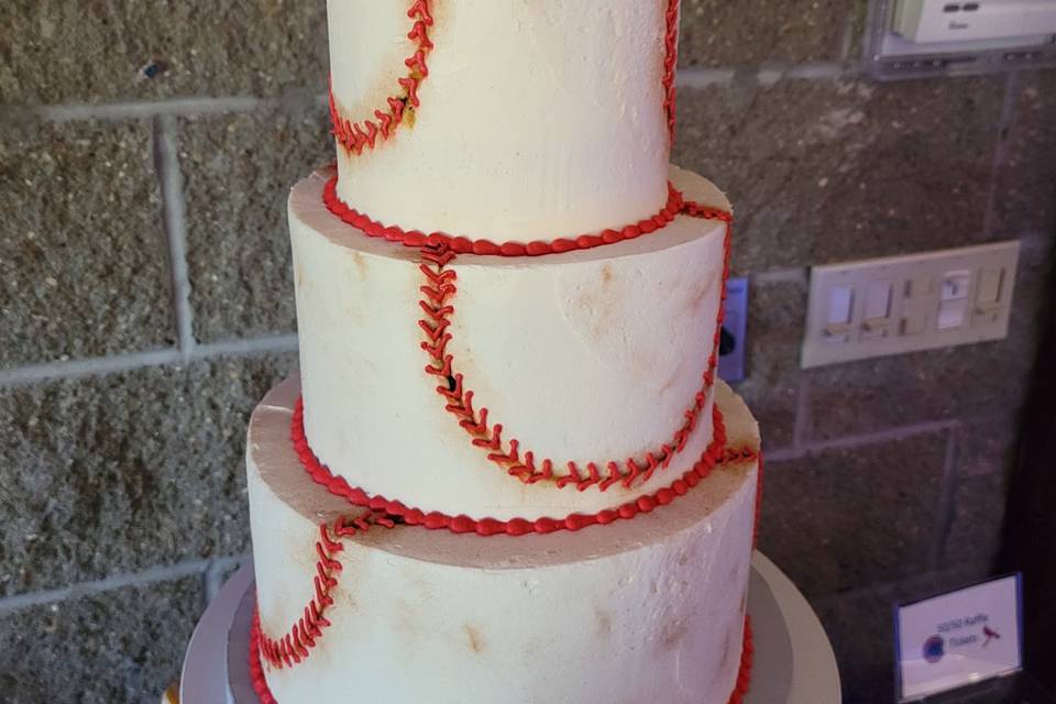 Baseball themed cake