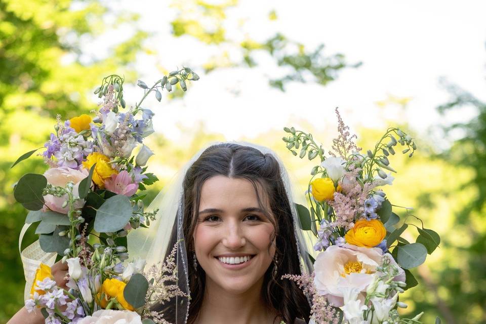 Colorful bride