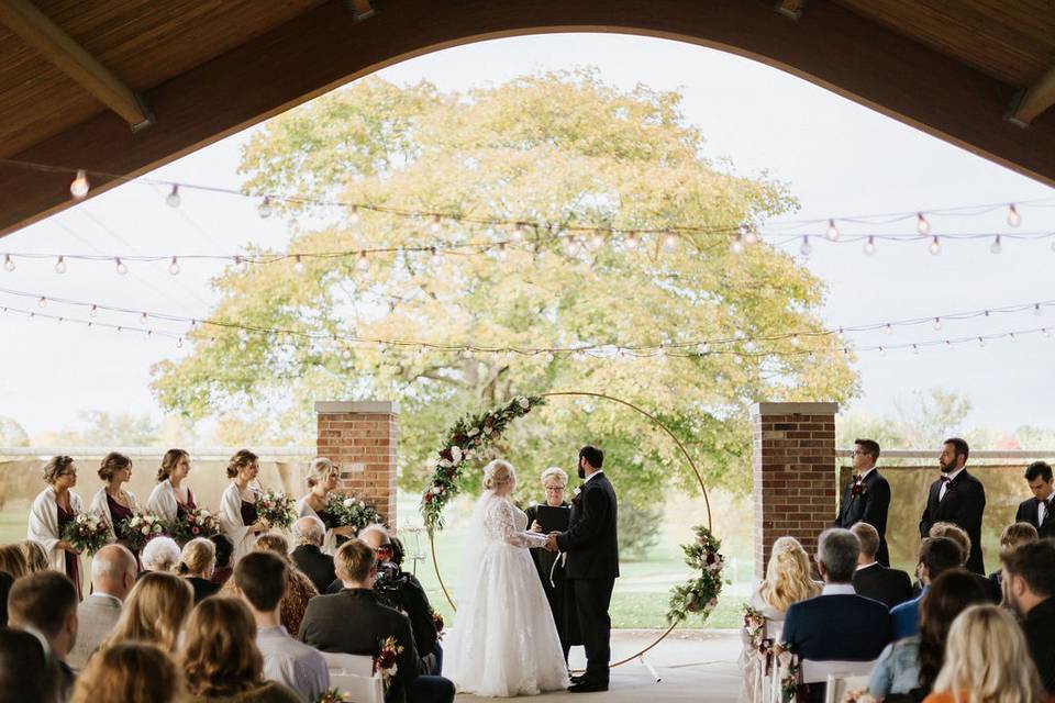 Wedding by the tree