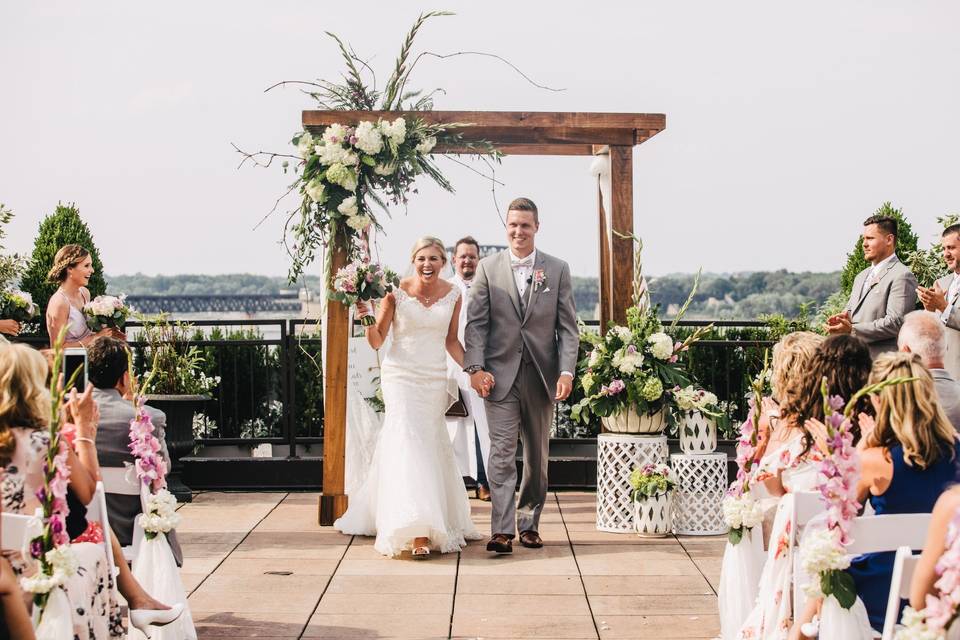 Rooftop ceremony