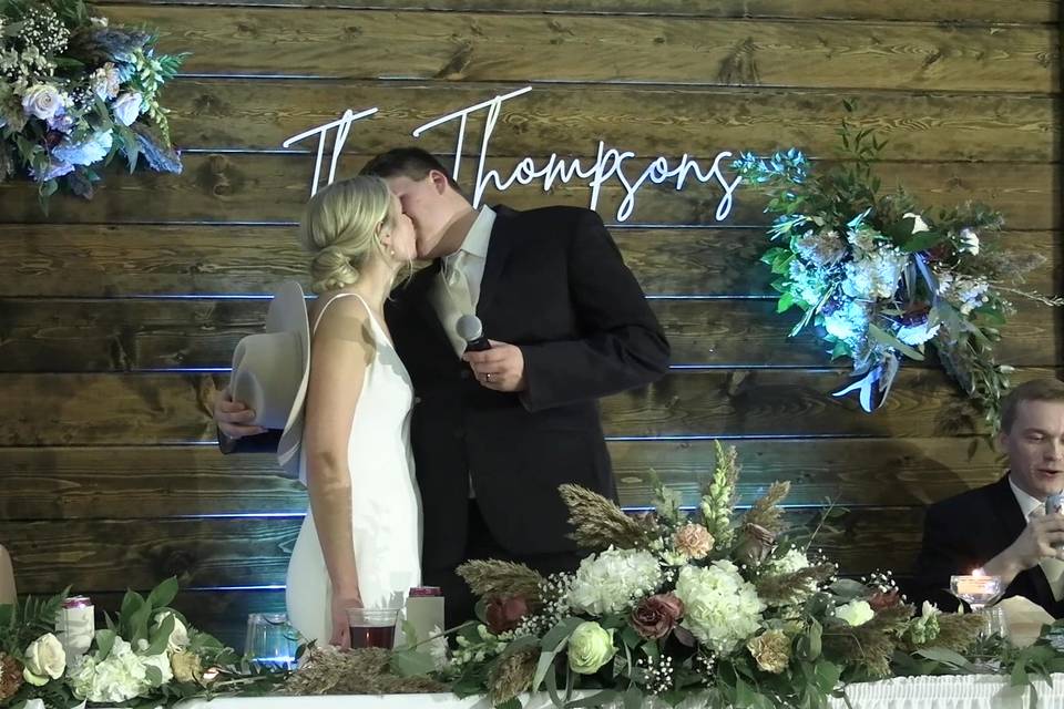 Video still - couple kissing