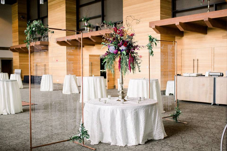 Outdoor table setup