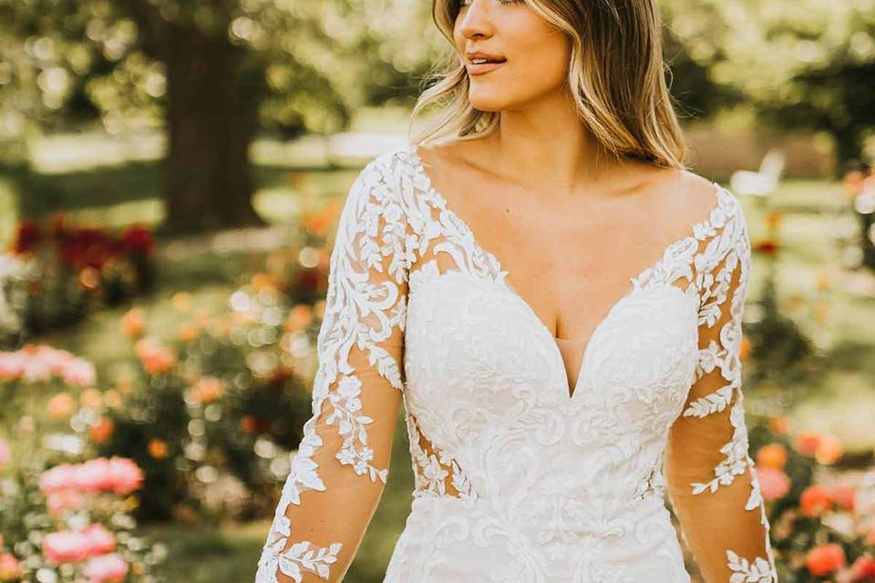 Long sleeve wedding dress