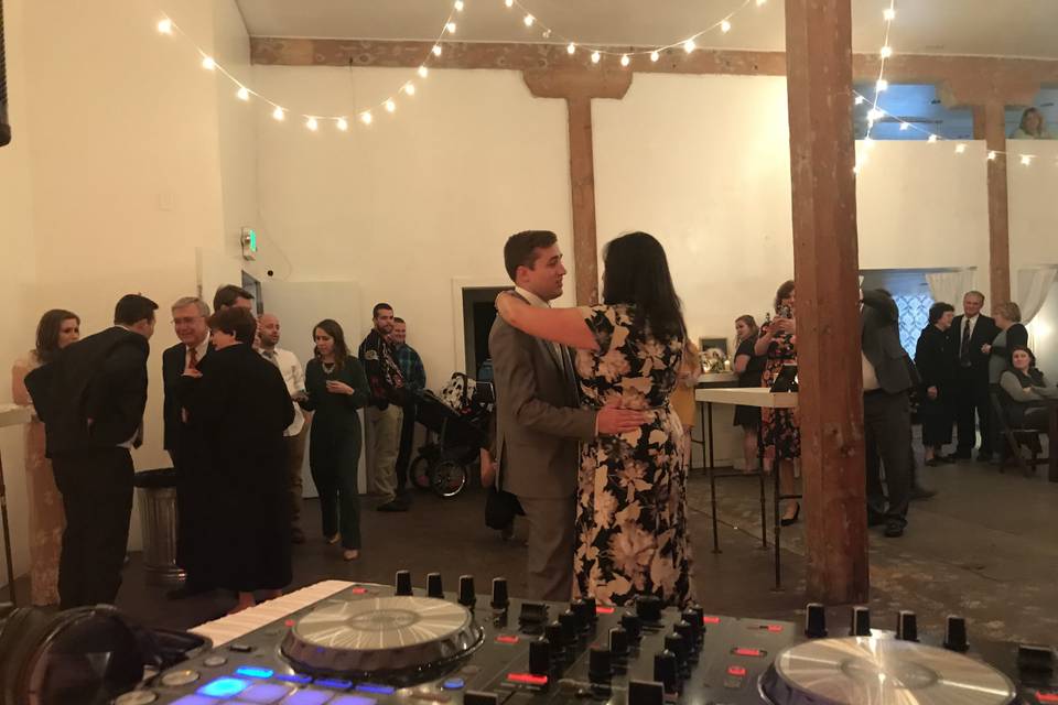 Mother and son special dance