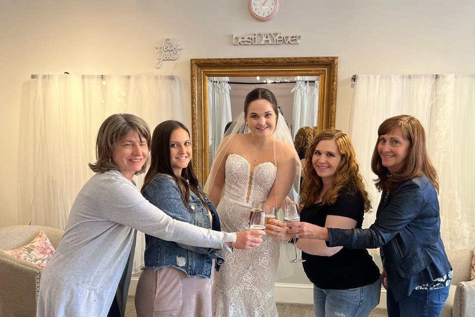 Cheers to another yes!