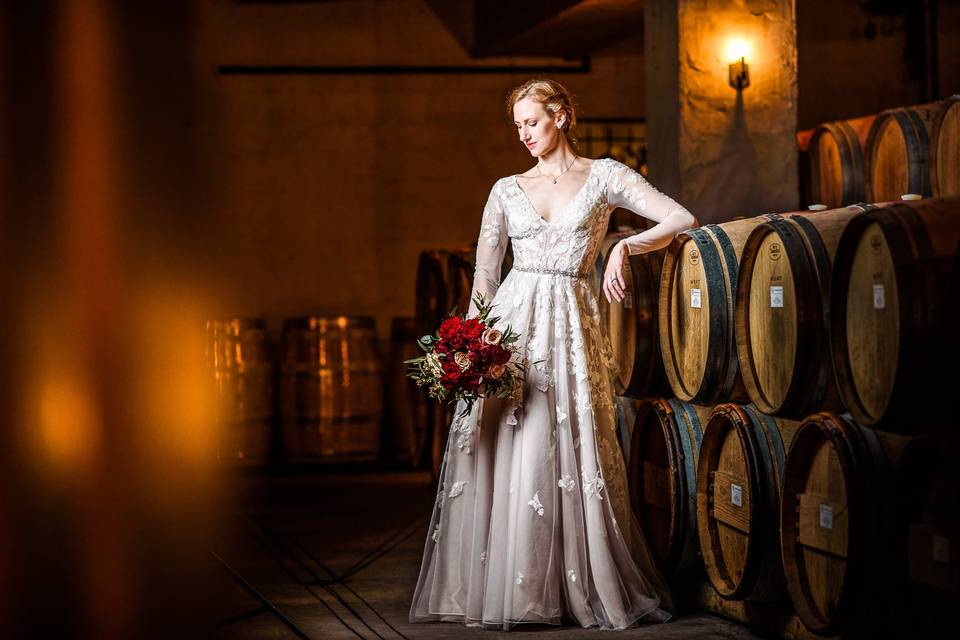 Bride at Williamsburg Winery