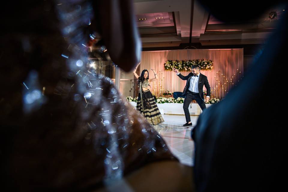 Indian wedding dancing