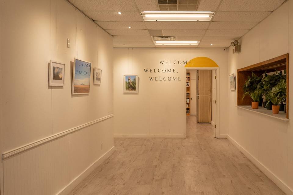 Entry Mural, Gallery & Library