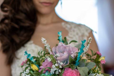 Close up destination bouquet