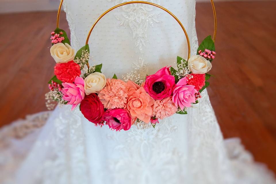 Hoop bouquet