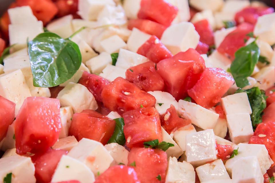 Watermelon Halloumi Salad